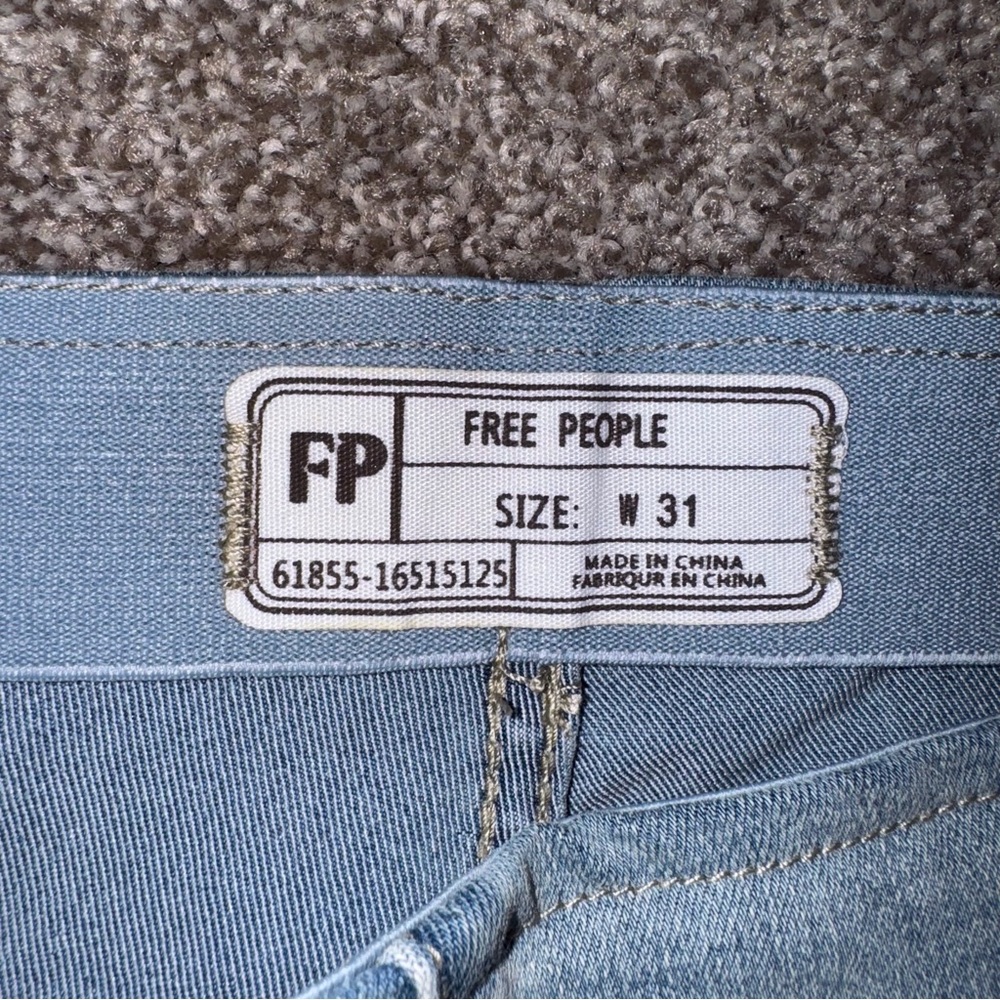 Free People Light Blue Wide Leg Jeans New With Tags NWT Women’s Size W31 - Picture 8 of 12